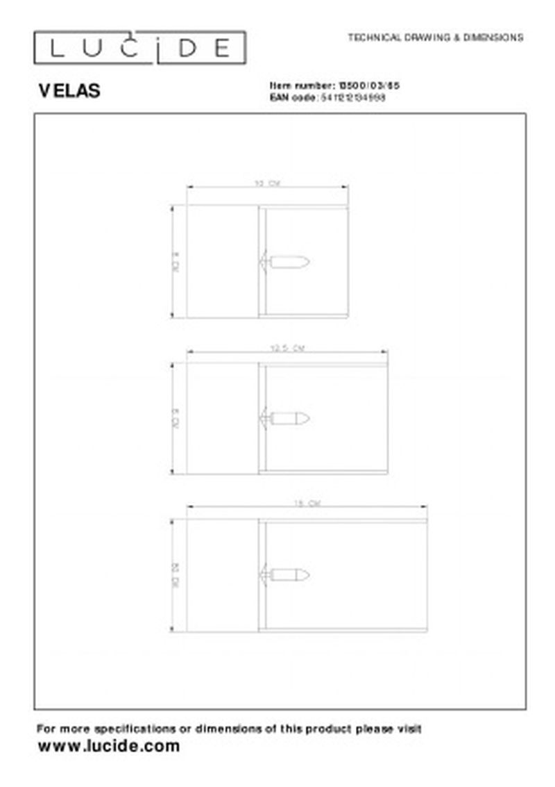 Lucide VELAS - Stolná lampa - Batérie - Ø 8 cm - LED - Smoke Grey - Sada 3 ks